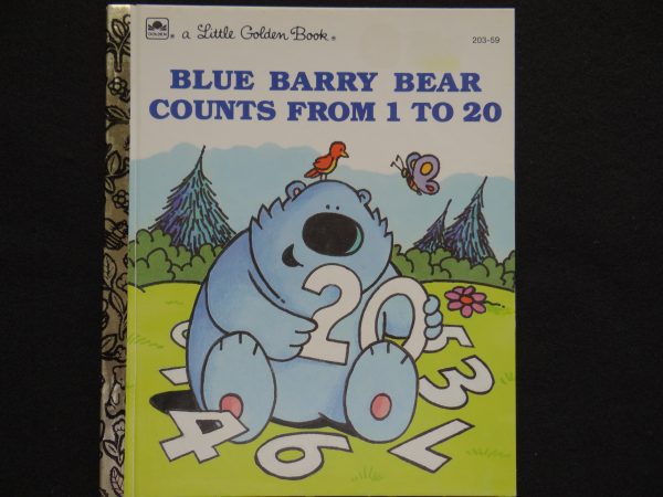 Blue Barry Bear Counts From 1 to 20