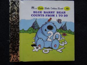 Little Little #48 Blue Barry Bear  Counts From 1 to 20