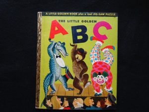 The Little Golden ABC- A With Puzzle Intact!